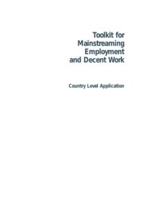 A Free Toolkit for Mainstreaming Employment and Decent Work